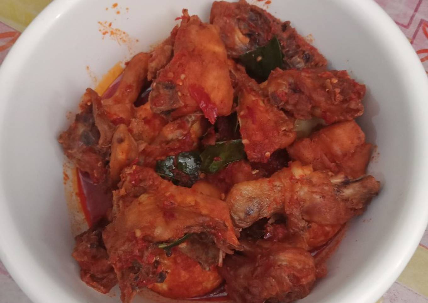 Balado ayam pedes