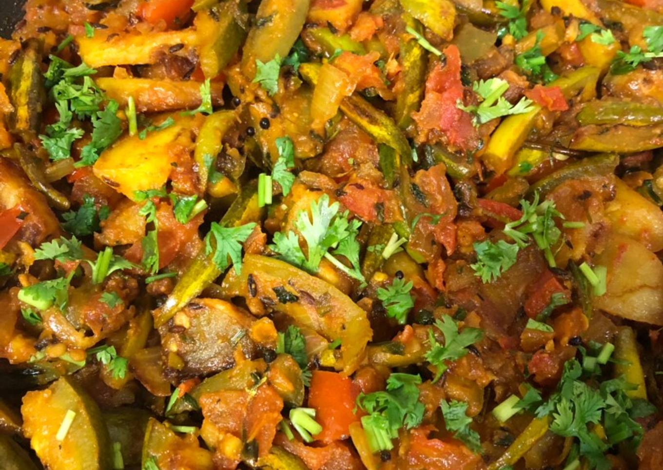 Dry Parwal potato vegetable