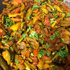 A picture of Dry Parwal potato vegetable.