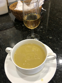 Una foto de Crema de calabacines