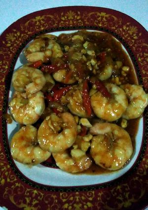 Foto resep Tumis simple Udang Galah Telur ayam