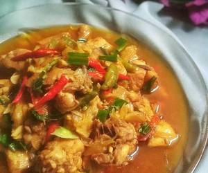 Resep mudah Sate Goreng Ayam Pedas Gurih Mantul