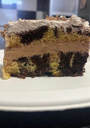 O poză a rețetei Prăjitură cu nutella și mascarpone.