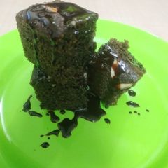 Chocolate Cake From Bread Sides and Suji Without Oven A picture of Chocolate Cake From Bread Sides and Suji Without Oven.