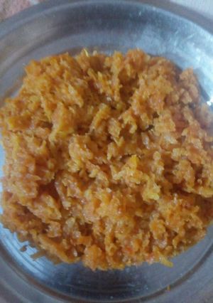 A picture of Delicious carrot halwa.