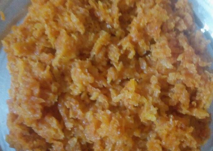 Delicious carrot halwa