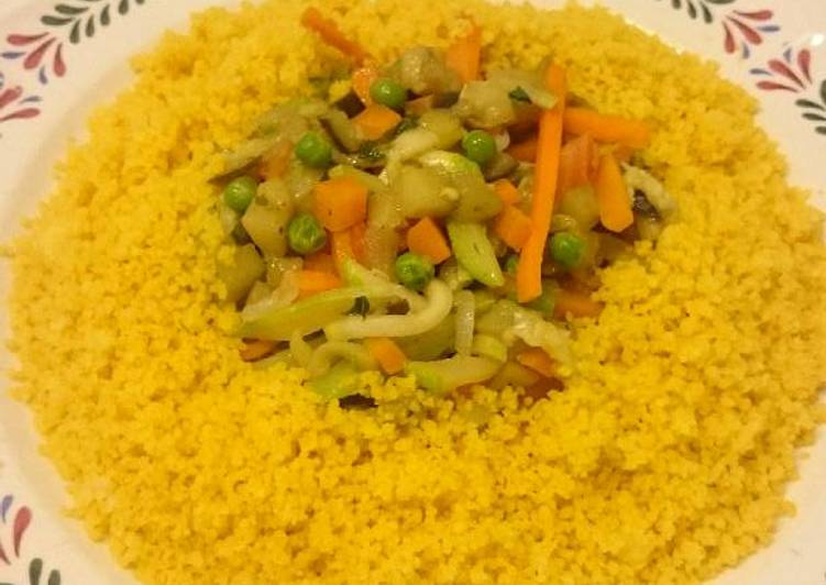 Cuscuz marroquino com verduras