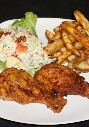 A picture of FRIED CHICKEN DRUMSTICKS, JON STYLE.