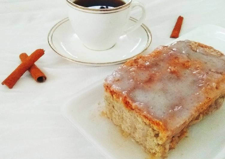 Recipe of Quick Cinnamon Slice Cake - Eggless