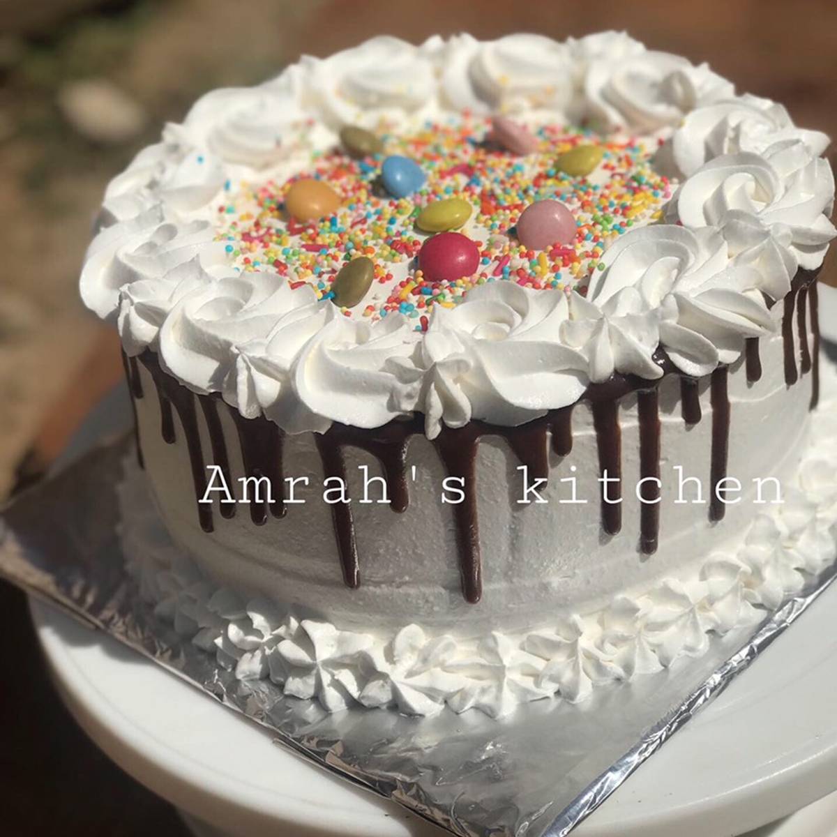 Chocolate Cake With Whipped Cream Frosting Recipe By Princess