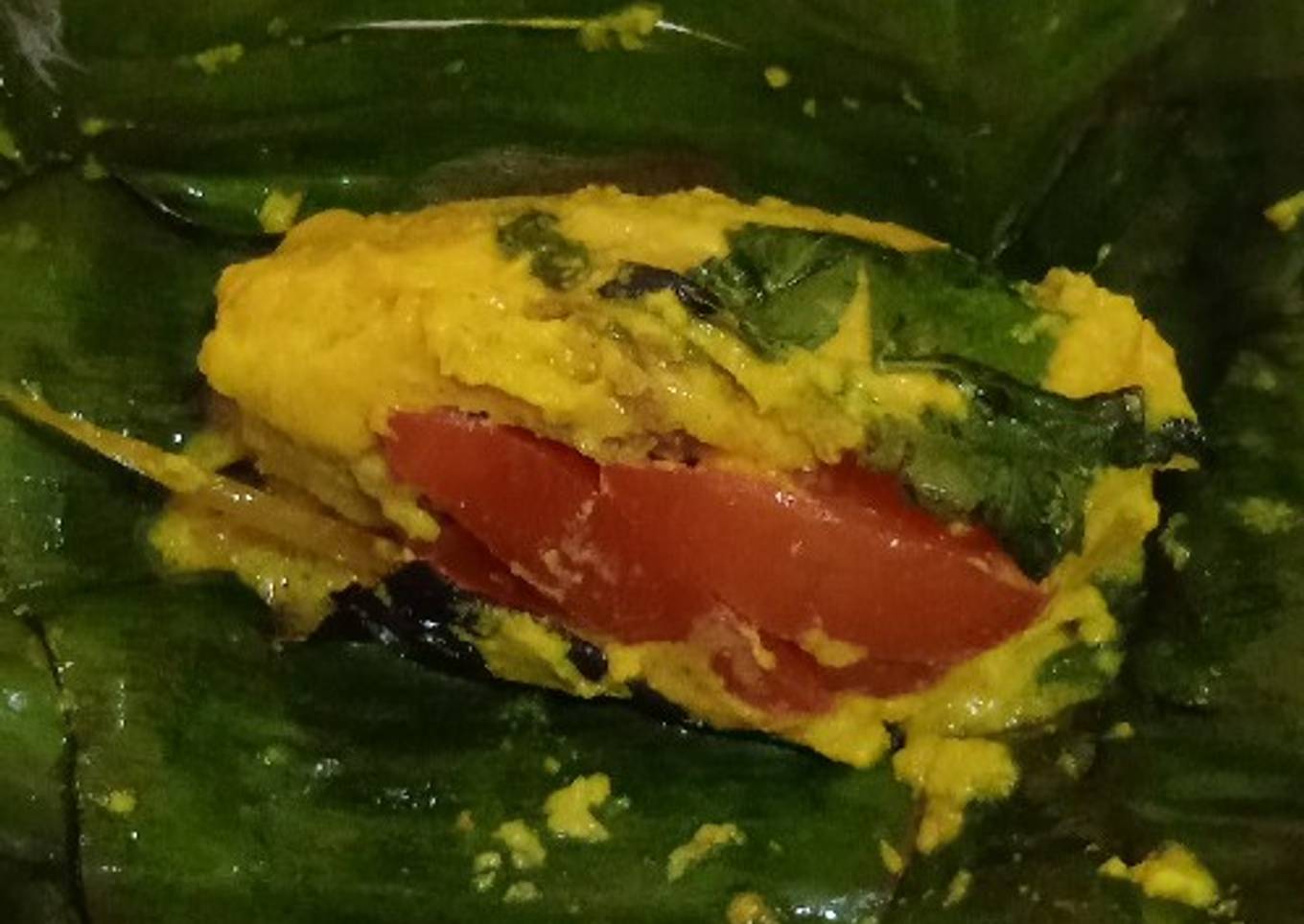 Pepes Ayam bungkus daun pisang
