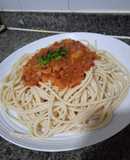 Spaghetti en Salsa Tradicional