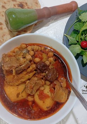 عکسی از دستور آبگوشت یزدی