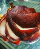 Peras Rellenas al Vino