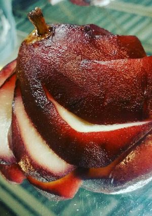 Una foto de Peras Rellenas al Vino