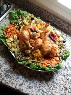 صورة لوصفة دجاج محمر او معمر على الطريقه المغربيه