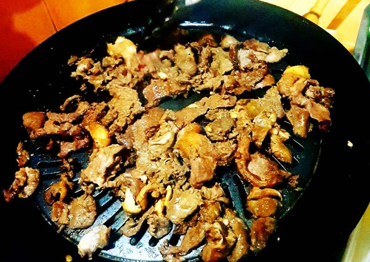 Resep Beef Griil BarbeQue (Daging Sapi Panggang) Super Enak
