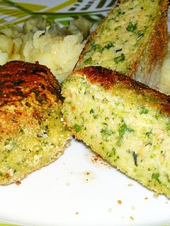 Brokkoli fasírt, tökmaggal és szezámmaggal recept fotója