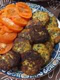 Tortitas de coliflor, espinacas y zanahoria