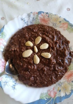 Una foto de Porridge con cacao