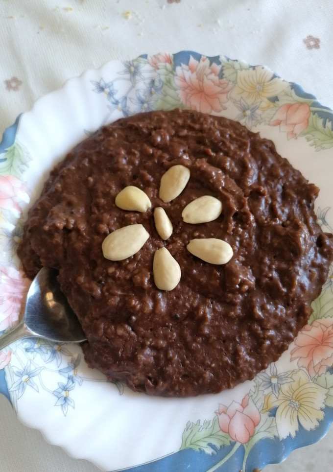 Una foto de Porridge con cacao