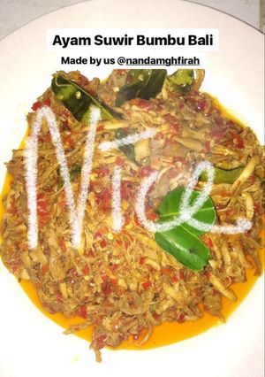 Foto resep Ayam suir bumbu bali pedass