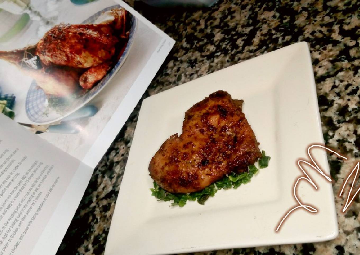 Oven grilled chicken