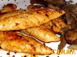 Foto principal de Supremas de pollo con mostaza y soja