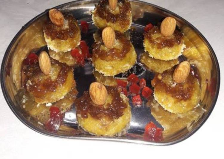 Mango gulkand and nuts peda