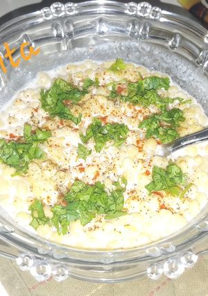 A picture of Boondi Raita.