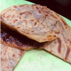 A picture of Nutella paratha.