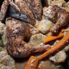 Roasted Chicken and Dumplings A picture of Roasted Chicken and Dumplings.