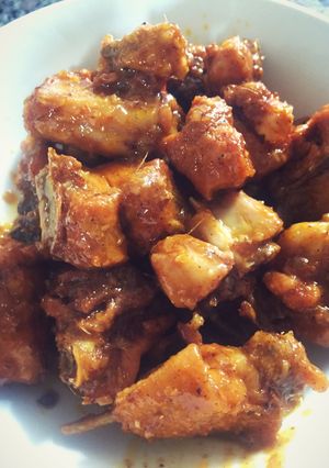 Hình của món Gà kho sả.