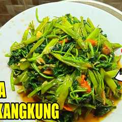 Resep Tumis Kangkung Simple Tetap Hijau-レシピのメイン写真