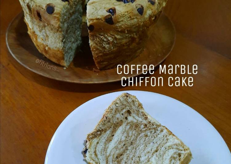 Coffe Marble Chiffon Cake