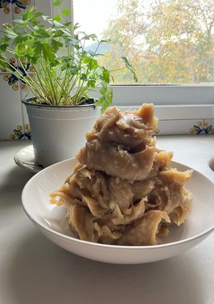 Una foto de Dulce de boniato, con panela, asado en airFryer