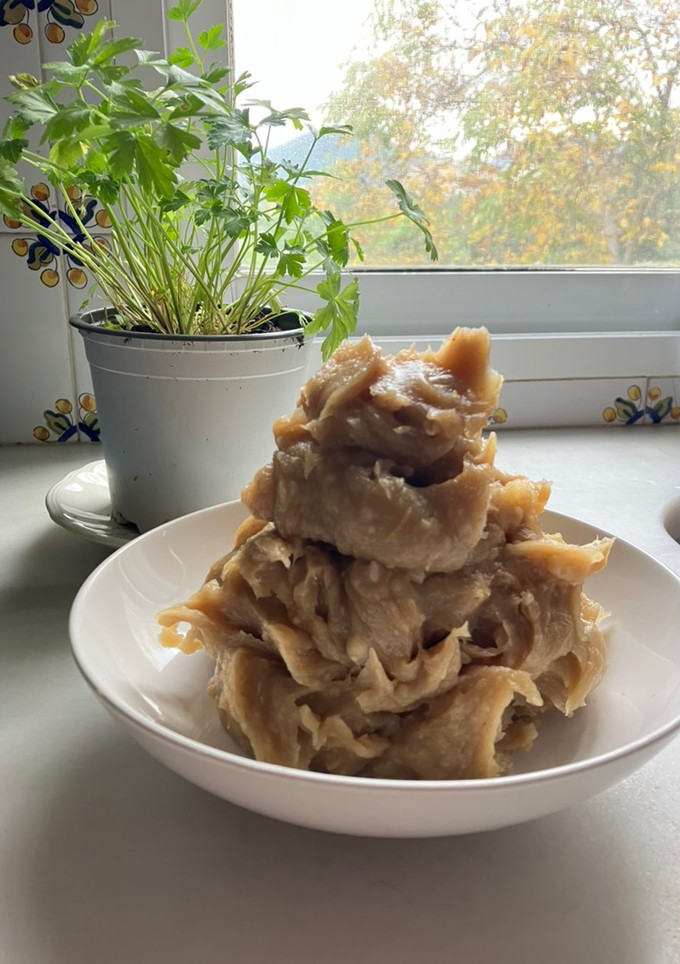 Una foto de Dulce de boniato, con panela, asado en airFryer