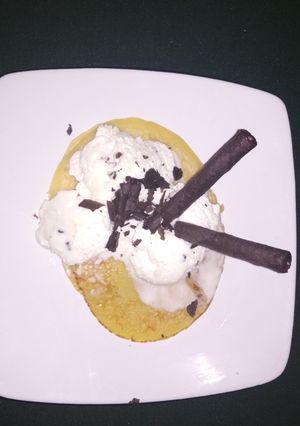 Foto resep Pancake ice cream vanilla