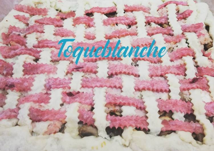 Rustico di pasta brisè bicolore #ladispensadigennaio