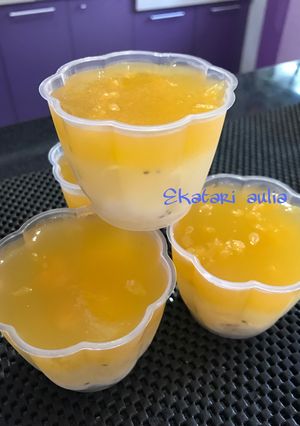 Foto resep Puding jeruk kelapa muda