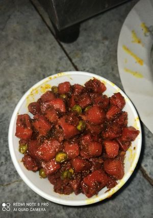 A picture of Gajar Matar Ki Sabzi.
