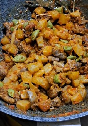 Foto resep Balado ati dan kentang