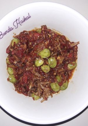 Foto resep Sambel goreng pete + teri