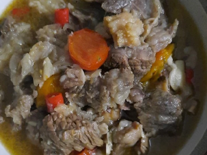 Langkah Mudah untuk Menyiapkan Resep Asem Asem Tetelan Daging Sapi Anti Ribet, Enak