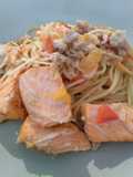 三文鱼优格天使面 Salmon Yogurt Angel Hair Pasta
