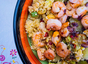 Foto di Cous cous con gamberi e anacardi