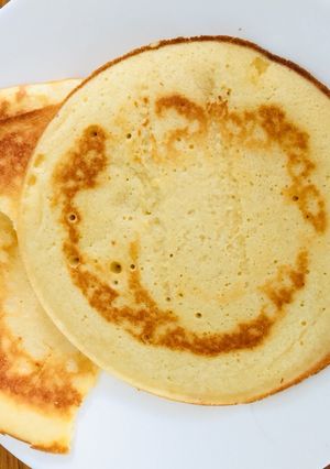Hình của món Pancake với bé.