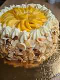 Peach and Pastry Cream Cake