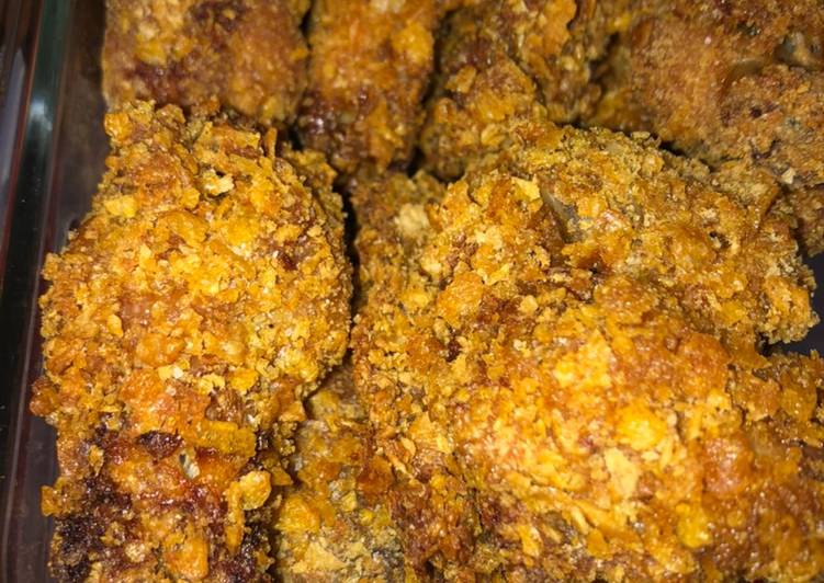Cornflakes csirkeszárnyak sütőben