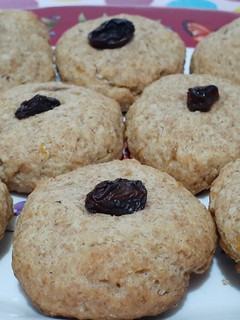 Una foto de Cookies integrales de banana y avena, sin azúcar